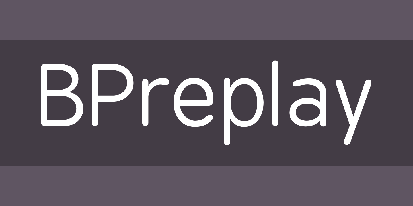 Пример шрифта BPreplay Italic